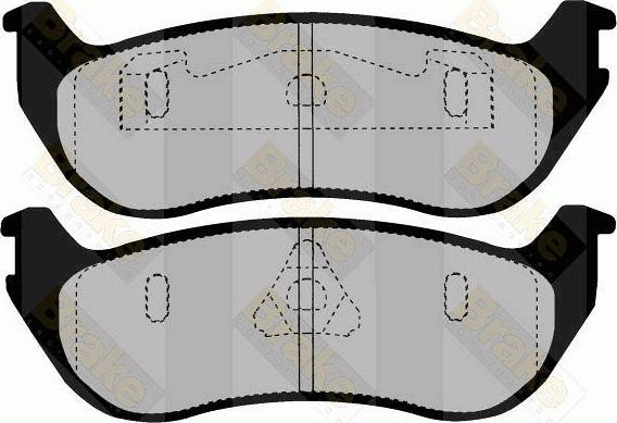 Brake Engineering PA1467 - Kit de plaquettes de frein, frein à disque cwaw.fr