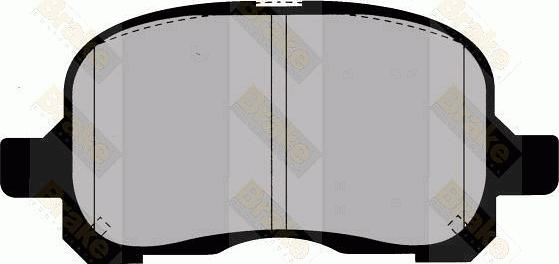 Brake Engineering PA1408 - Kit de plaquettes de frein, frein à disque cwaw.fr