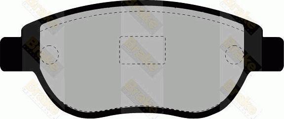 Brake Engineering PA1419 - Kit de plaquettes de frein, frein à disque cwaw.fr