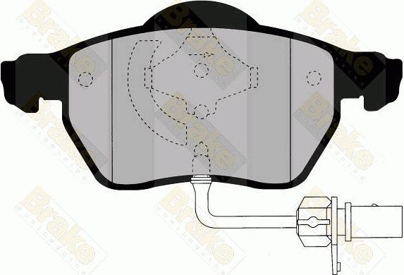 Brake Engineering PA1485 - Kit de plaquettes de frein, frein à disque cwaw.fr