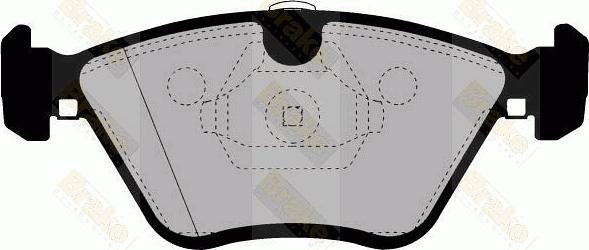 Brake Engineering PA1480 - Kit de plaquettes de frein, frein à disque cwaw.fr