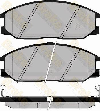 Brake Engineering PA1488 - Kit de plaquettes de frein, frein à disque cwaw.fr