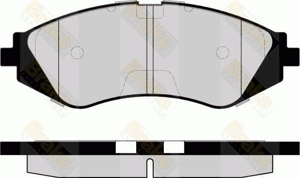 Brake Engineering PA1482 - Kit de plaquettes de frein, frein à disque cwaw.fr