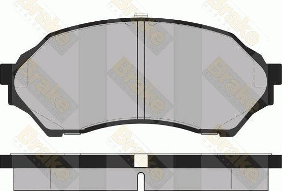 Brake Engineering PA1430 - Kit de plaquettes de frein, frein à disque cwaw.fr