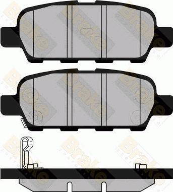 Brake Engineering PA1432 - Kit de plaquettes de frein, frein à disque cwaw.fr