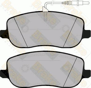 Brake Engineering PA1424 - Kit de plaquettes de frein, frein à disque cwaw.fr