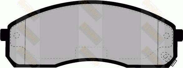 Brake Engineering PA1420 - Kit de plaquettes de frein, frein à disque cwaw.fr