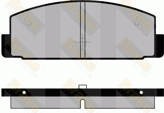 Brake Engineering PA1428 - Kit de plaquettes de frein, frein à disque cwaw.fr