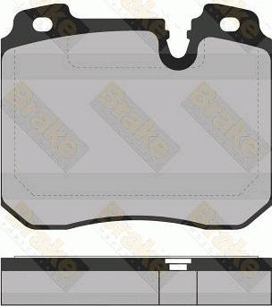 Brake Engineering PA1423 - Kit de plaquettes de frein, frein à disque cwaw.fr