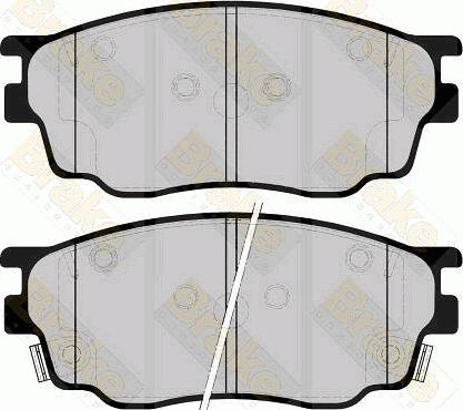 Brake Engineering PA1427 - Kit de plaquettes de frein, frein à disque cwaw.fr