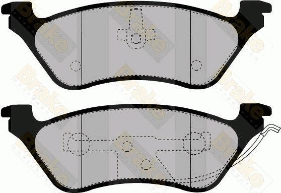 Brake Engineering PA1473 - Kit de plaquettes de frein, frein à disque cwaw.fr