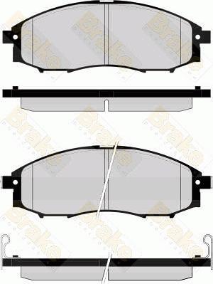 Brake Engineering PA1590 - Kit de plaquettes de frein, frein à disque cwaw.fr