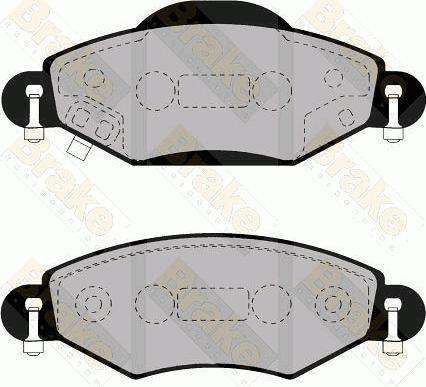 Brake Engineering PA1555 - Kit de plaquettes de frein, frein à disque cwaw.fr