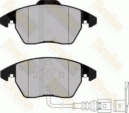 Brake Engineering PA1558 - Kit de plaquettes de frein, frein à disque cwaw.fr