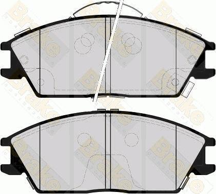 Brake Engineering PA1565 - Kit de plaquettes de frein, frein à disque cwaw.fr