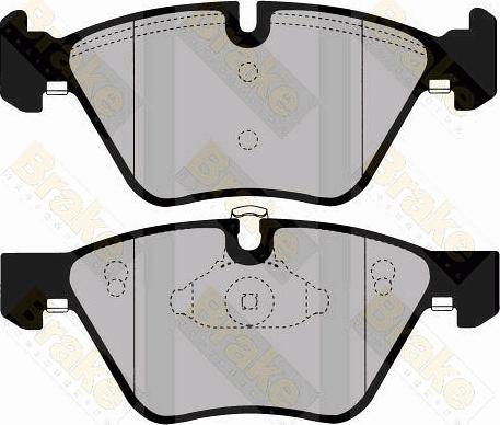 Brake Engineering PA1561 - Kit de plaquettes de frein, frein à disque cwaw.fr