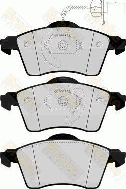 Brake Engineering PA1568 - Kit de plaquettes de frein, frein à disque cwaw.fr