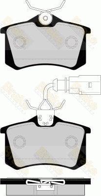 Brake Engineering PA1563 - Kit de plaquettes de frein, frein à disque cwaw.fr