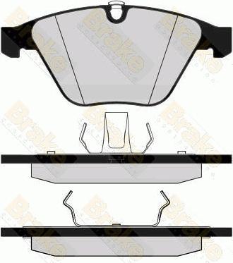 Brake Engineering PA1505 - Kit de plaquettes de frein, frein à disque cwaw.fr