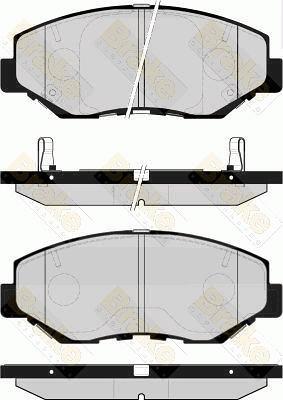 Brake Engineering PA1518 - Kit de plaquettes de frein, frein à disque cwaw.fr