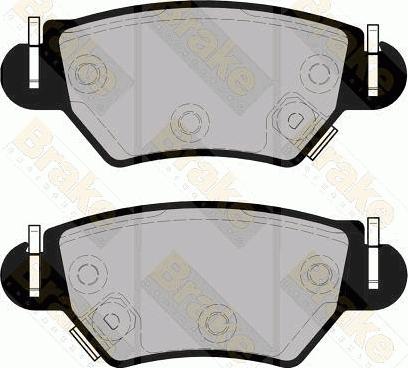 Brake Engineering PA1539 - Kit de plaquettes de frein, frein à disque cwaw.fr