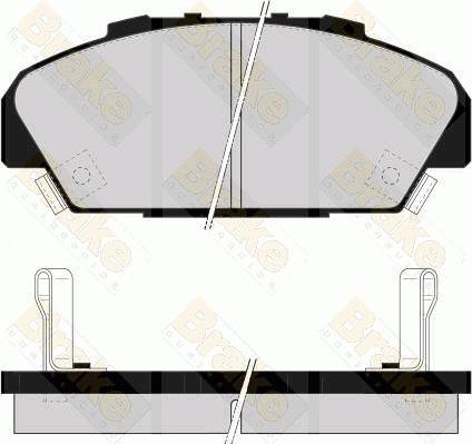 Brake Engineering PA1531 - Kit de plaquettes de frein, frein à disque cwaw.fr