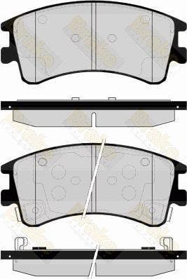 Brake Engineering PA1537 - Kit de plaquettes de frein, frein à disque cwaw.fr