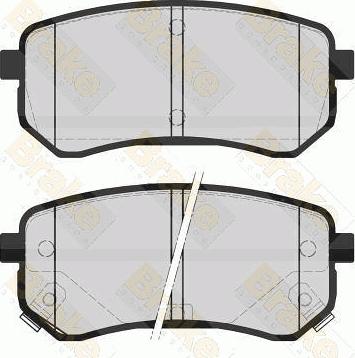 Brake Engineering PA1578 - Kit de plaquettes de frein, frein à disque cwaw.fr