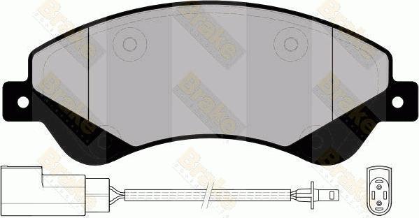 Brake Engineering PA1699 - Kit de plaquettes de frein, frein à disque cwaw.fr