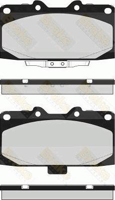 Brake Engineering PA1694 - Kit de plaquettes de frein, frein à disque cwaw.fr