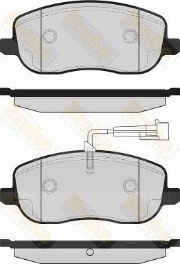 Brake Engineering PA1690 - Kit de plaquettes de frein, frein à disque cwaw.fr