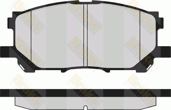 Brake Engineering PA1649 - Kit de plaquettes de frein, frein à disque cwaw.fr