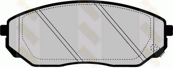 Brake Engineering PA1645 - Kit de plaquettes de frein, frein à disque cwaw.fr