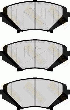 Brake Engineering PA1641 - Kit de plaquettes de frein, frein à disque cwaw.fr