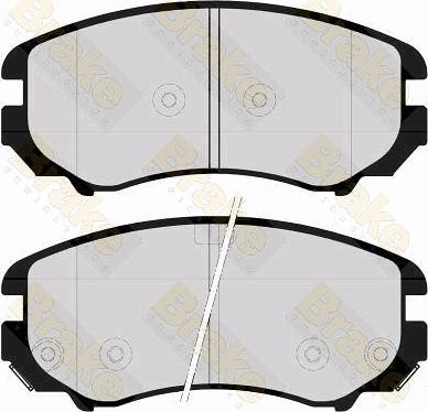 Brake Engineering PA1654 - Kit de plaquettes de frein, frein à disque cwaw.fr