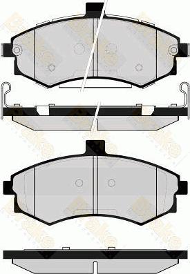 Brake Engineering PA1656 - Kit de plaquettes de frein, frein à disque cwaw.fr