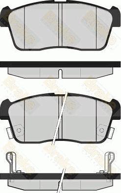 Brake Engineering PA1668 - Kit de plaquettes de frein, frein à disque cwaw.fr