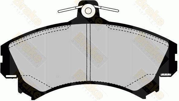 Brake Engineering PA1609 - Kit de plaquettes de frein, frein à disque cwaw.fr