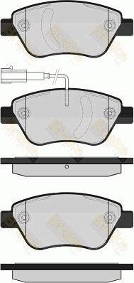 Brake Engineering PA1604 - Kit de plaquettes de frein, frein à disque cwaw.fr