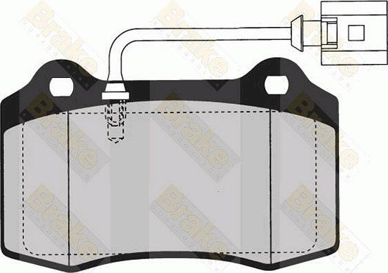 Brake Engineering PA1606 - Kit de plaquettes de frein, frein à disque cwaw.fr