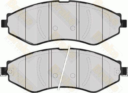 Brake Engineering PA1601 - Kit de plaquettes de frein, frein à disque cwaw.fr