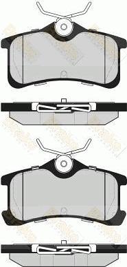 Brake Engineering PA1615 - Kit de plaquettes de frein, frein à disque cwaw.fr