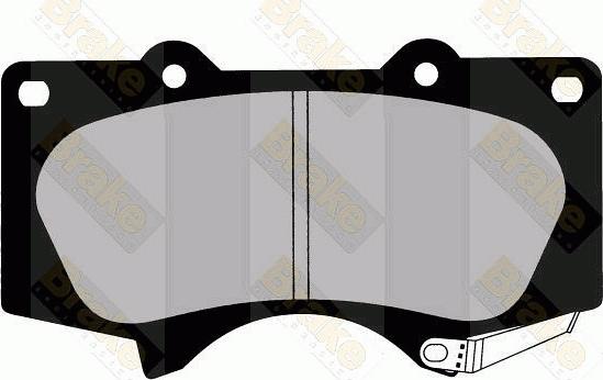 Brake Engineering PA1616 - Kit de plaquettes de frein, frein à disque cwaw.fr