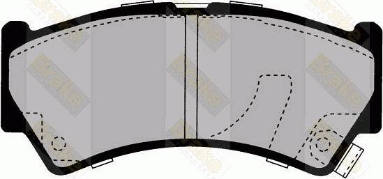 Brake Engineering PA1610 - Kit de plaquettes de frein, frein à disque cwaw.fr