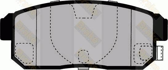 Brake Engineering PA1611 - Kit de plaquettes de frein, frein à disque cwaw.fr