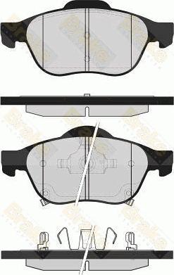 Brake Engineering PA1612 - Kit de plaquettes de frein, frein à disque cwaw.fr