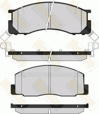 Brake Engineering PA1617 - Kit de plaquettes de frein, frein à disque cwaw.fr