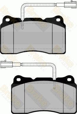 Brake Engineering PA1684 - Kit de plaquettes de frein, frein à disque cwaw.fr