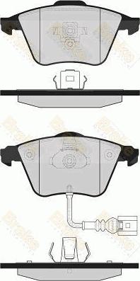 Brake Engineering PA1681 - Kit de plaquettes de frein, frein à disque cwaw.fr