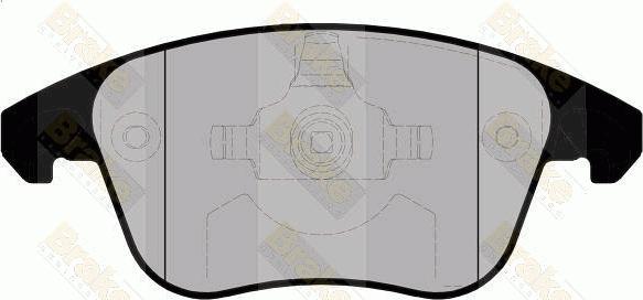 Brake Engineering PA1687 - Kit de plaquettes de frein, frein à disque cwaw.fr